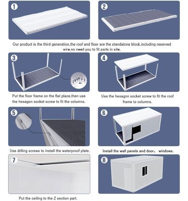 Prefab Houses Offers One Bedroom and One Bathroom Luxury Folding Container Homes